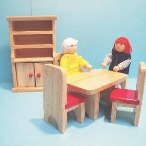 Young collectors dining set, childrens dolls house furniture sets.