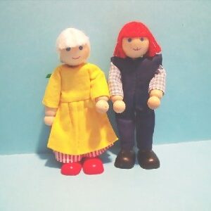 DOLLS HOUSE WOODEN DOLLS