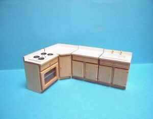 DOLLS HOUSE MODERN KITCHEN UNITS
