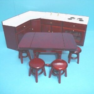 Dolls house kitchen set