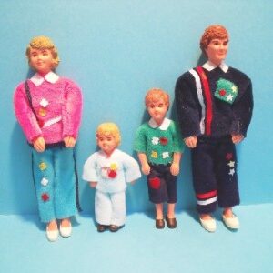 Dolls house doll family