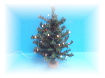 Dolls house Christmas tree plus 24 white lights
