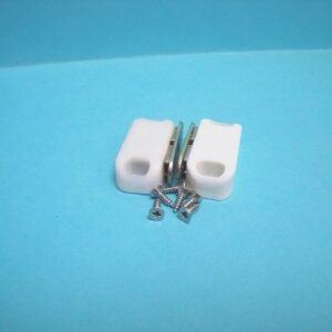 Dolls house door magnets (one pair) with screws.