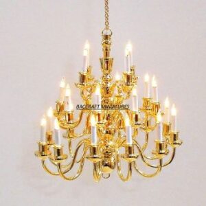 Dolls house chandelier, 24 candle. EL 42